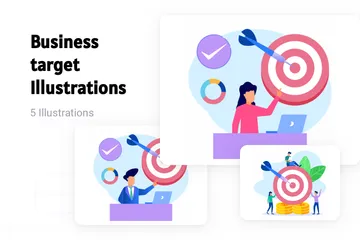 Business Target Illustration Pack