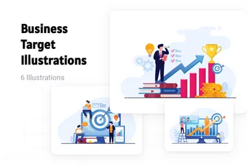 Business Target Illustration Pack