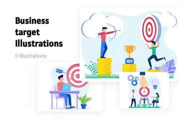 Business Target Illustration Pack