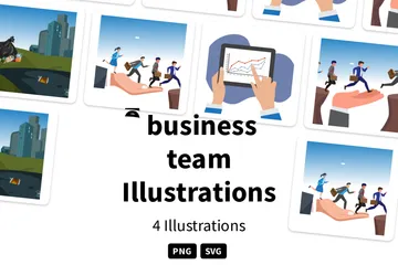 ิี Business Team Illustration Pack