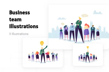 Business Team Illustration Pack