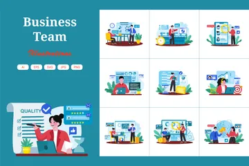 Business Team Illustration Pack