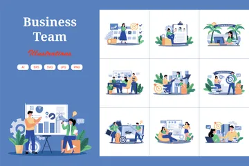 Business Team Illustration Pack