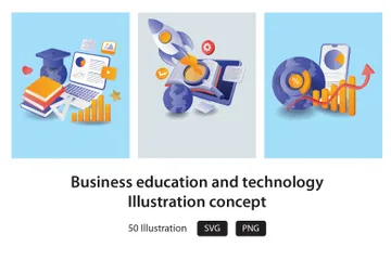 Business Technology Illustration Pack