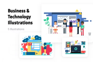 Business & Technology Illustration Pack