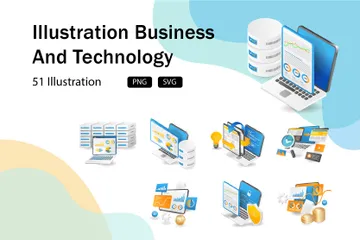 Business Technology Illustration Pack