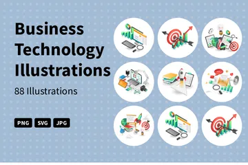 Business Technology Illustration Pack