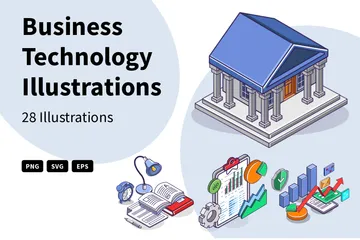 Business Technology Illustration Pack