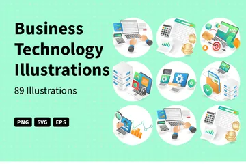 Business Technology Illustration Pack