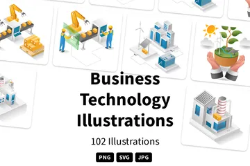 Business Technology Illustration Pack