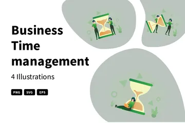 Business Time Management Illustration Pack