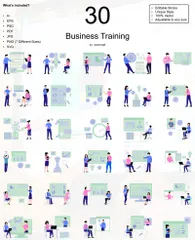 Business Training Illustration Pack