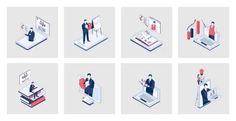 Business Training Illustration Pack