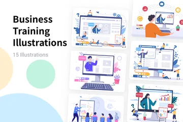 Business Training Illustration Pack