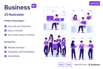 Business Volume 1 Illustration Pack