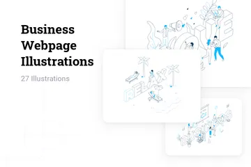 Business Webpage Illustration Pack