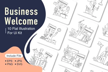 Business Welcome Illustration Pack