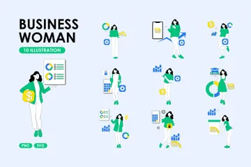 Business Woman Illustration Pack