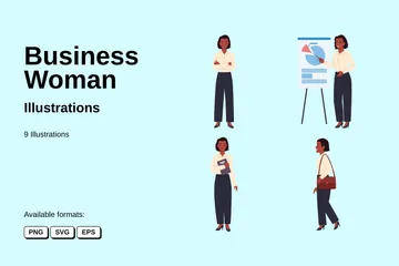 Business Woman Illustration Pack