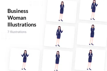 Business Woman Illustration Pack