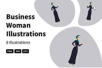 Business Woman Illustration Pack