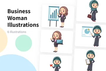 Business Woman Illustration Pack