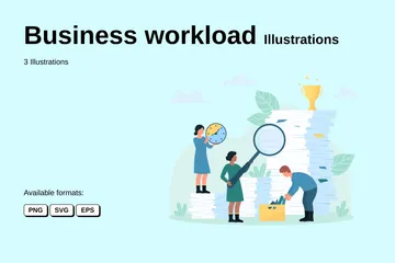 Business Workload Illustration Pack