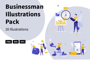 Businessman Illustration Pack