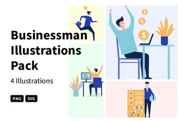 Businessman Illustration Pack