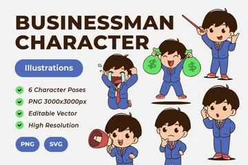 Businessman Illustration Pack