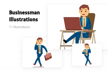 Businessman Illustration Pack