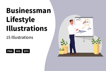 Businessman Lifestyle Illustration Pack