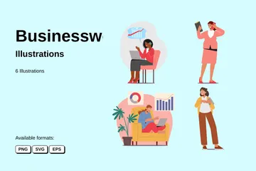 Businesswoman Illustration Pack