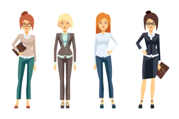 Businesswoman Illustration Pack