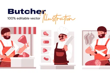 Butcher Illustration Pack