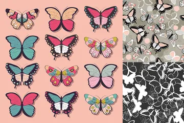 Butterflies Illustration Pack