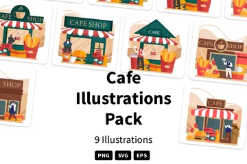 Cafe Illustration Pack
