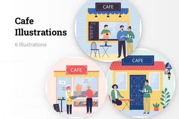 Cafe Illustration Pack