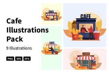 Cafe Illustration Pack