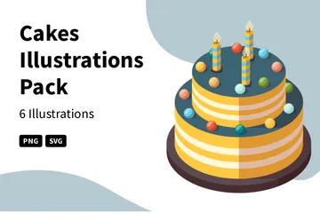 Cakes Illustration Pack