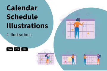 Calendar Schedule Illustration Pack