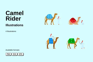 Camel Rider Illustration Pack