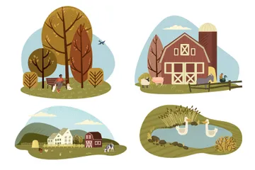 Campagne Pack d'Illustrations