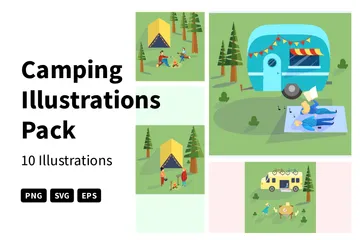 Camping Illustration Pack
