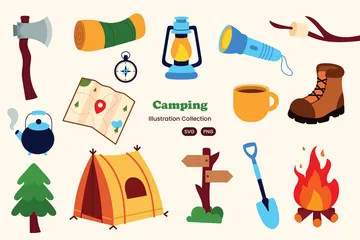 Camping Illustration Pack