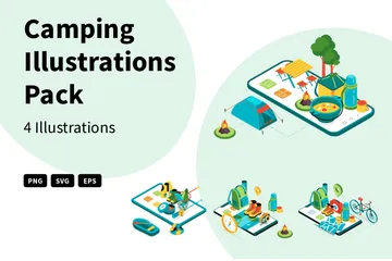 Camping Illustration Pack