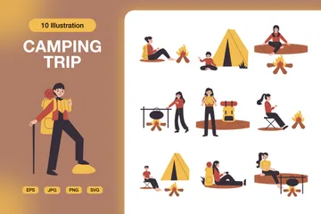 Camping Trip Illustration Pack