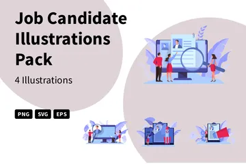 Candidat Pack d'Illustrations