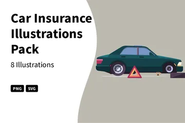 Car Insurance Illustration Pack