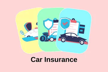 Car Insurance Illustration Pack